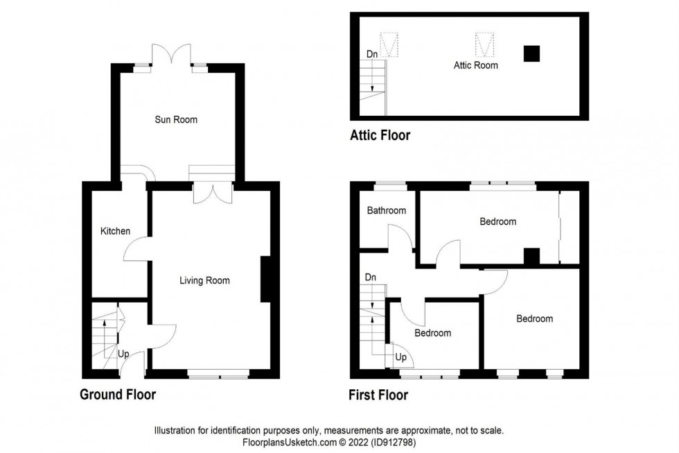 Floorplan for Woodside Terrace, Bowhill, Cardenden
