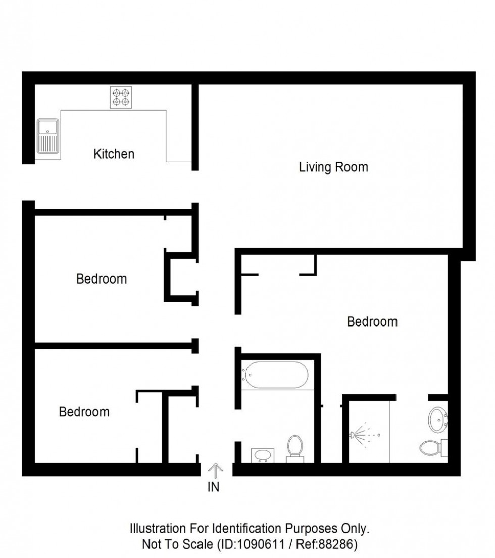 Floorplan for Holm Farm Road, Culduthel, Inverness