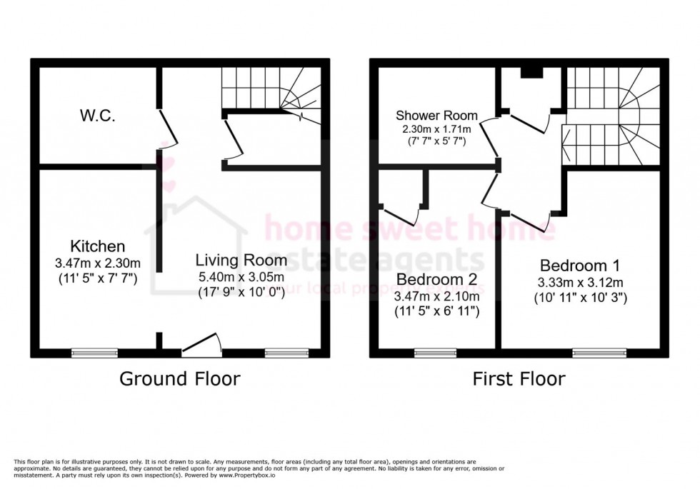 Floorplan for Spey Avenue, Inverness