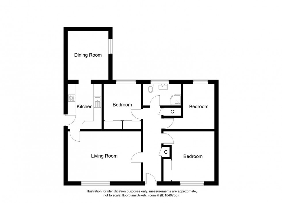 Floorplan for Cornhill Road, Finglassie, Glenrothes