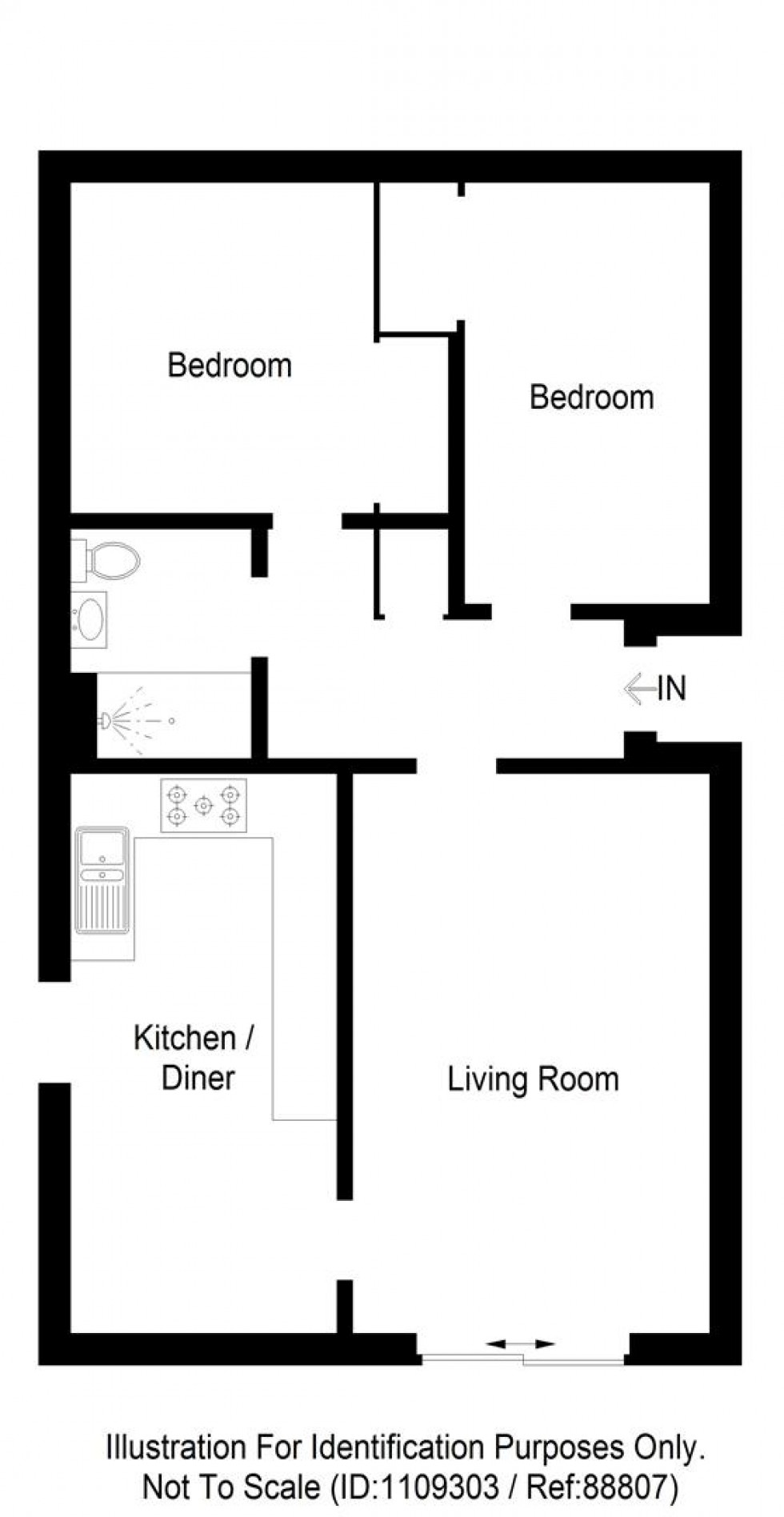 Floorplan for Leachkin Avenue, Inverness