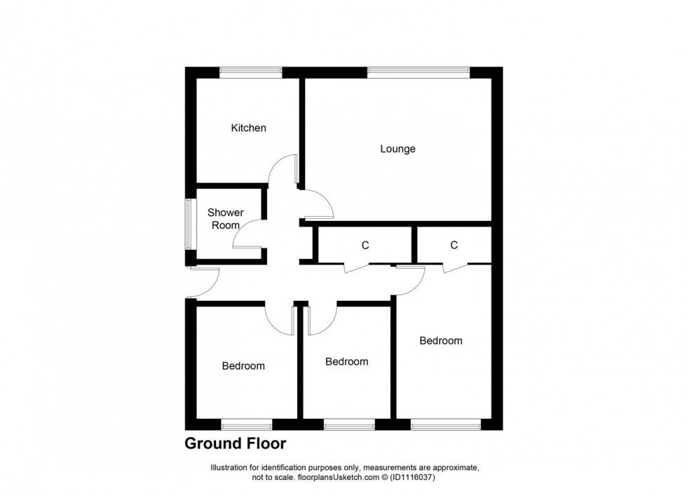 Floorplan for Fortharfield, Freuchie, Cupar