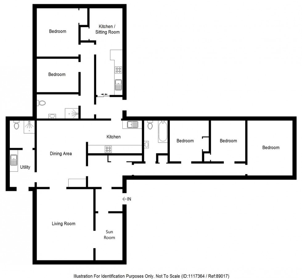 Floorplan for Rose Cottage, Fodderty, Dingwall