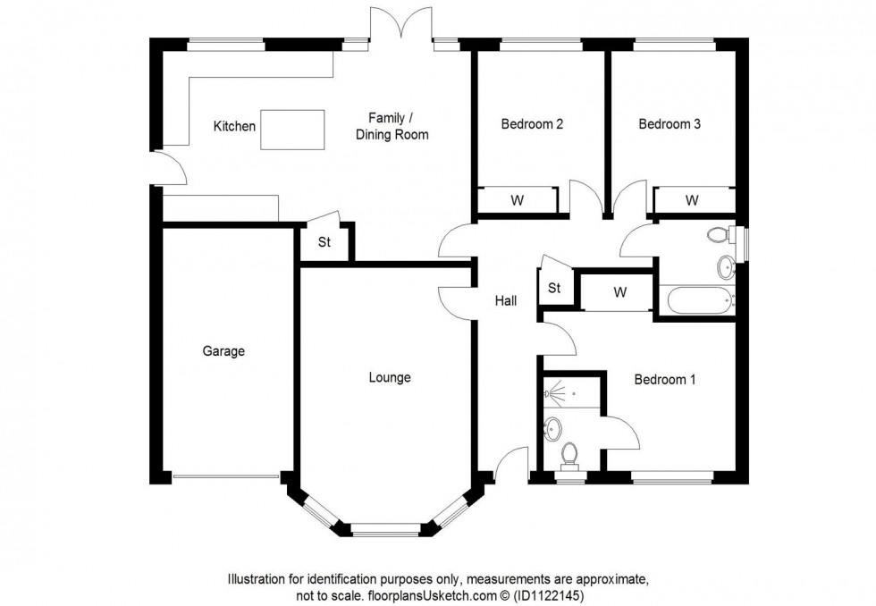 Floorplan for Kinellar Place, Thornton, Kirkcaldy