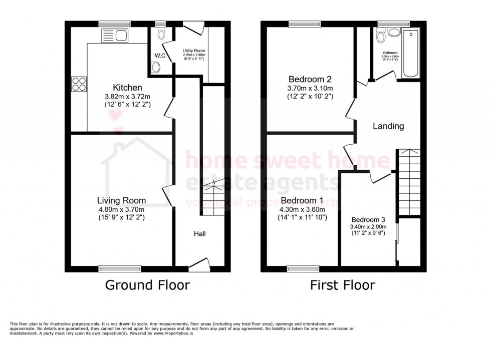 Floorplan for Milton Crescent, Inverness