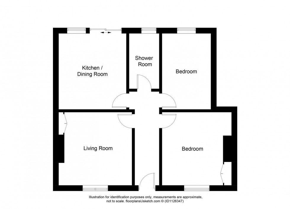 Floorplan for Christie Place, Kirkcaldy