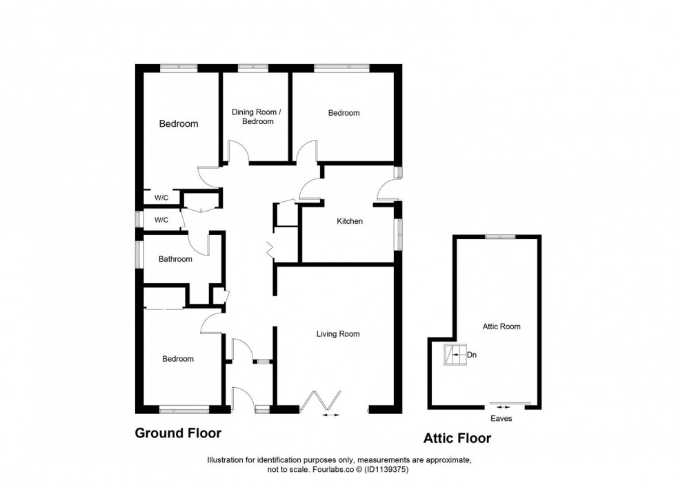 Floorplan for Chapel Road, Kirkcaldy