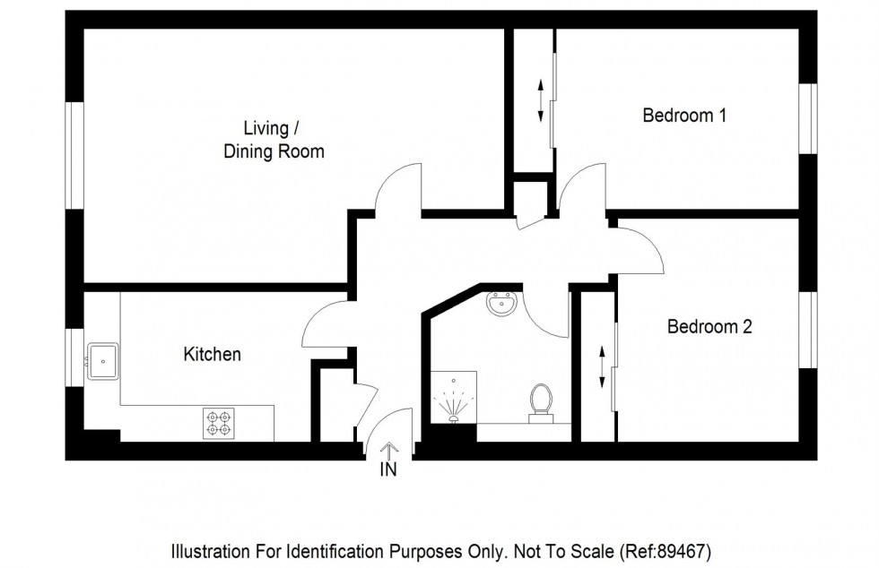 Floorplan for Rutherford Court, Kirkcaldy