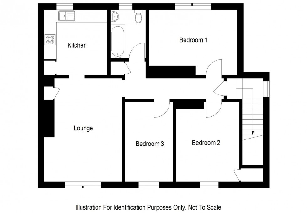 Floorplan for 3 Dewar Drive, Leven, KY8 4DJ