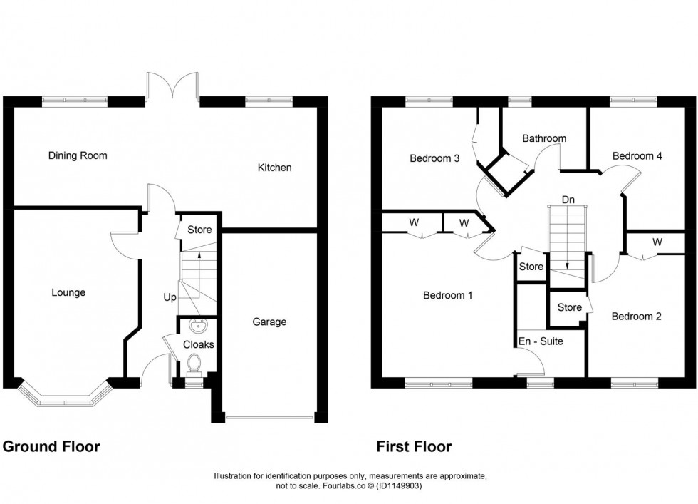 Floorplan for Tain Place, Kirkcaldy