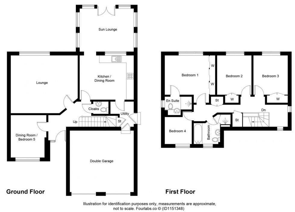 Floorplan for 26, Newtonmore Drive, Kirkcaldy, Fife, KY2 6FZ