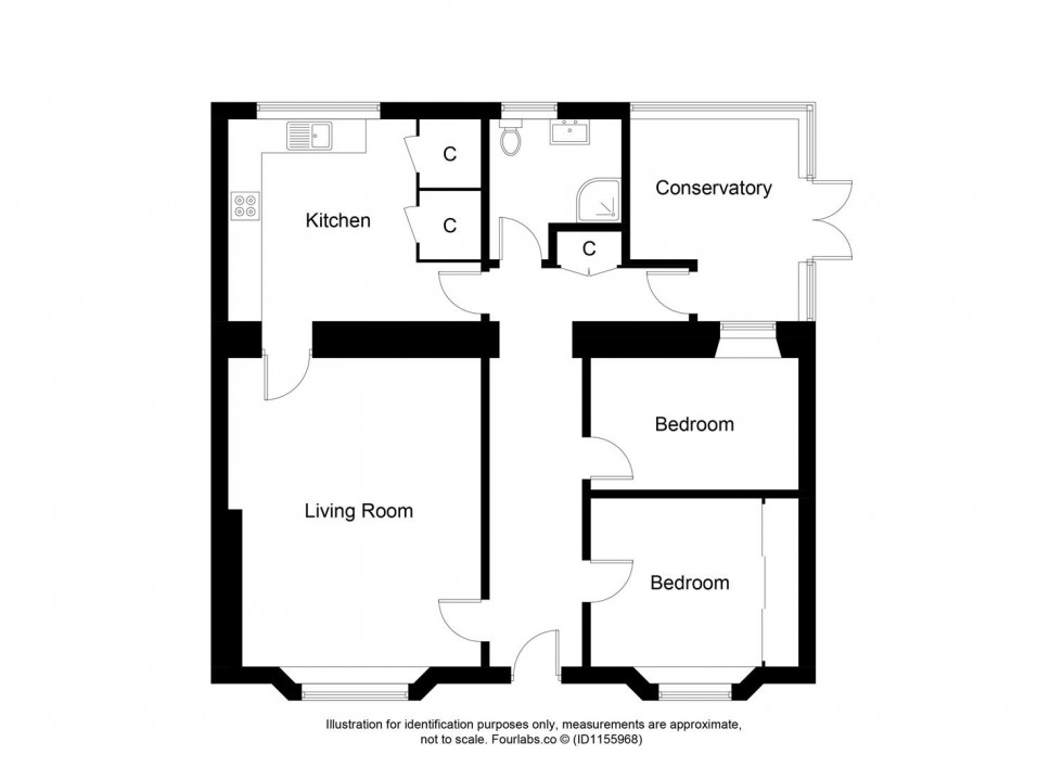 Floorplan for 4 Ramornie Mill Farm Cottage, Ladybank