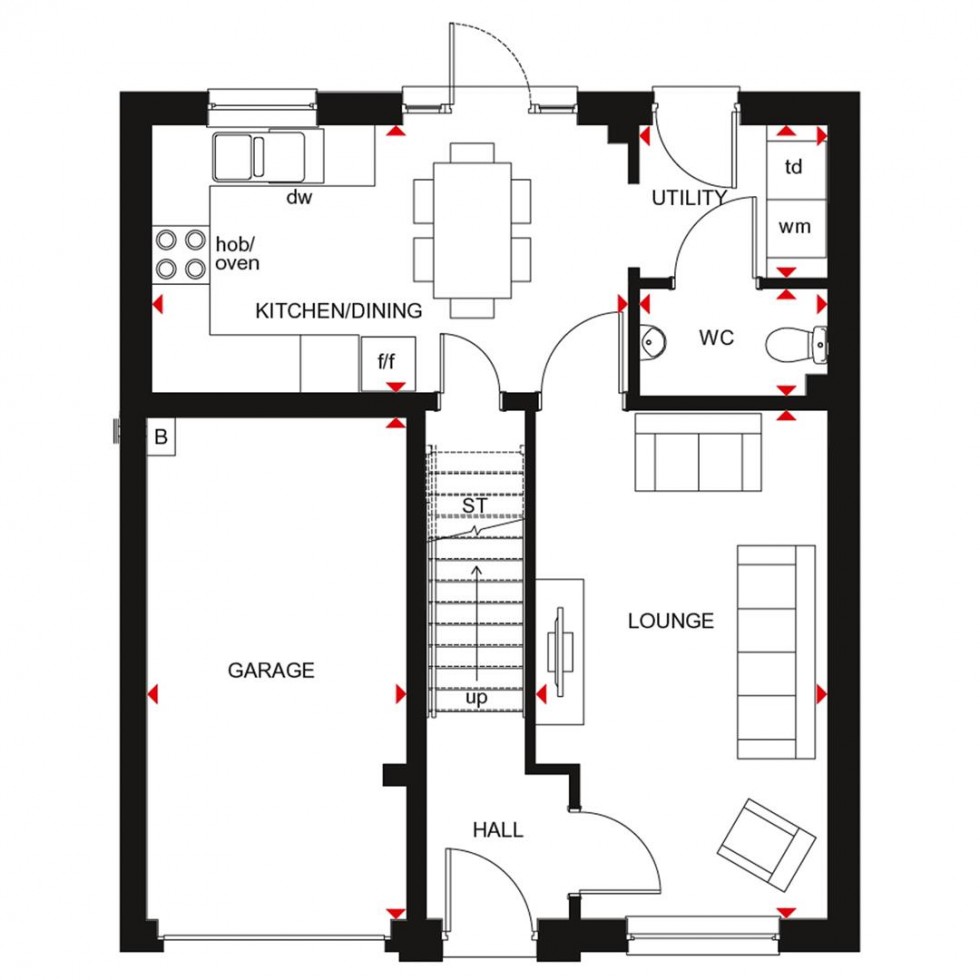 Floorplan for Glamis, Ness Castle, Inverness