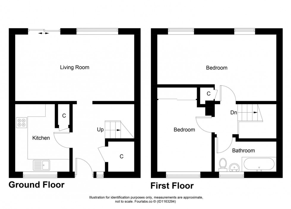 Floorplan for Cluny Place, Pitteuchar, Glenrothes