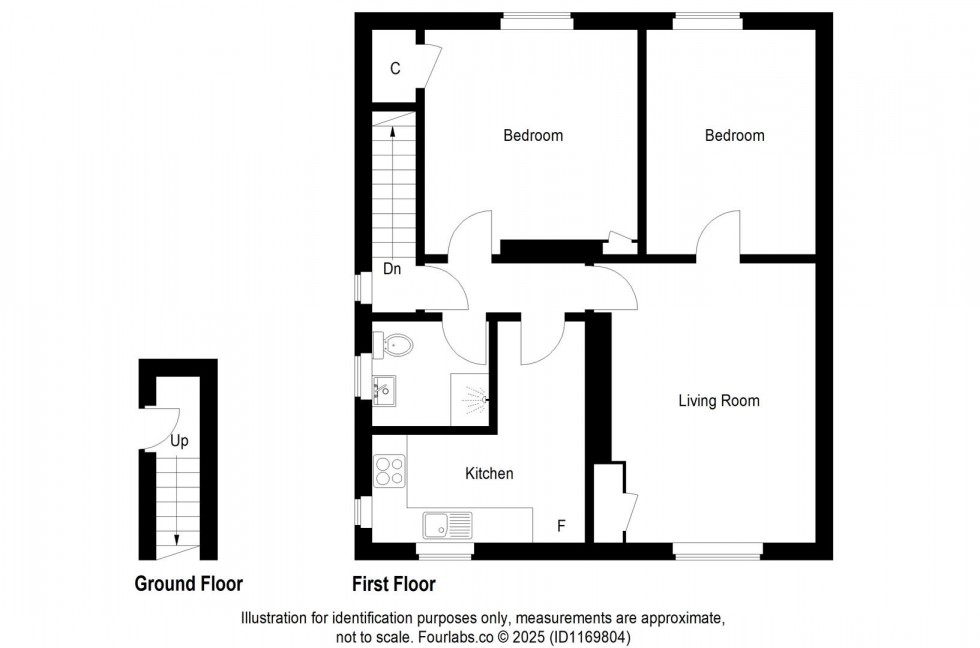 Floorplan for 83, Brown Crescent, Thornton, Fife, KY1 4AB