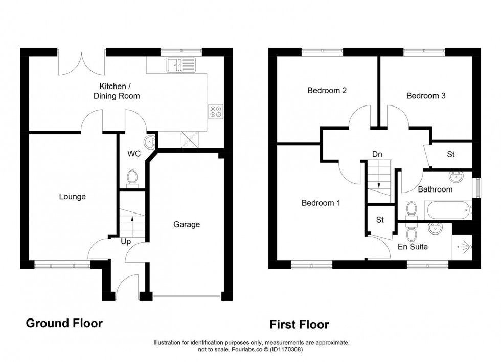 Floorplan for Ronald Paton Crescent, Markinch, Glenrothes